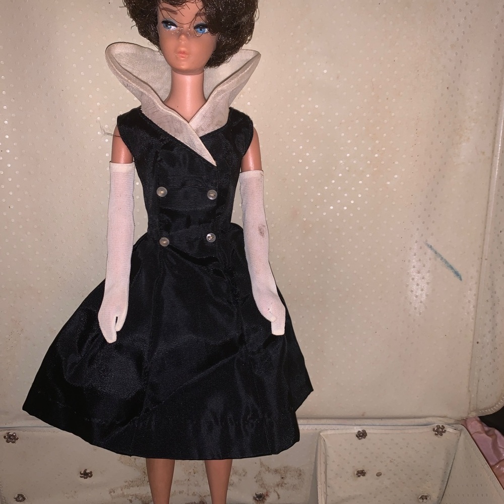 Barbie Doll in Black and White Ensemble~ 1956 -59. Excellent condition.